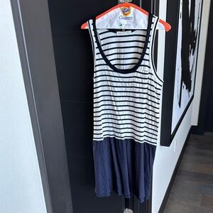 Striped Black and White Dress